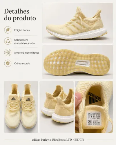 Tênis adidas Parley x UltraBoost LTD Cloud White BB7076 ? Original
