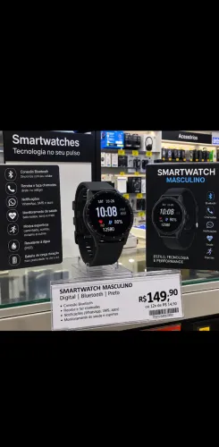 Relógio smartwatch digital masculino