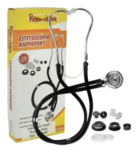 Estetoscópio Rappaport Premium - Preto