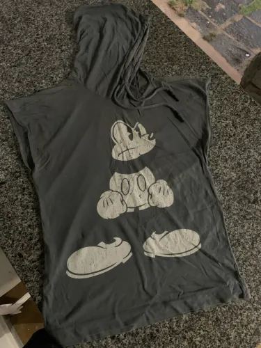 Camisa Regatão com Capuz - Mickey