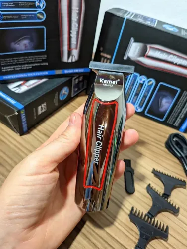 Máquina de Cortar Cabelo Profissional Recarregável Barba Acabamento - Produto Novo