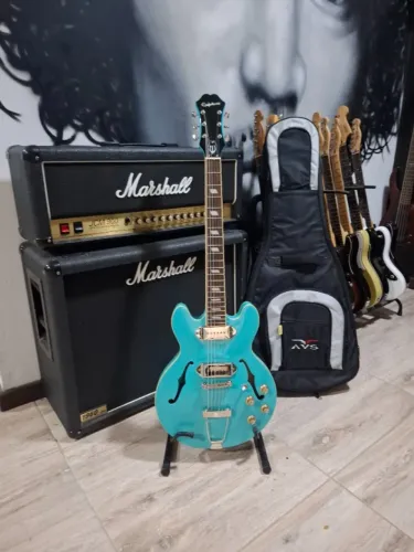 Guitarra Acústica ?Epiphone casino coupé Turquoise