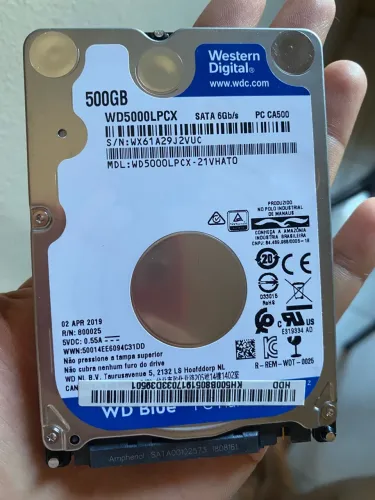 HD western digital Blue 500gb  modelo wd500lpcx