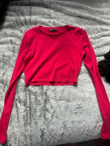 Blusa Manga Longa Zara Rosa