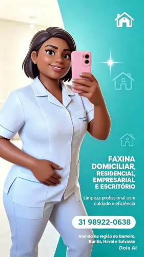 Faço faxina doméstica e empresariais