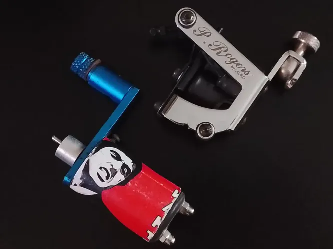 Máquina de tatuagem rotativa Scarface e máquina de bobina híbrida Paul Rogers