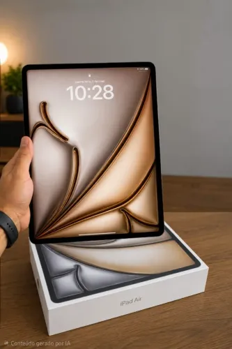 Apple 2025 iPad Air de 13 polegadas (Wi-Fi, 128 GB) - Luz das estrelas (M3)