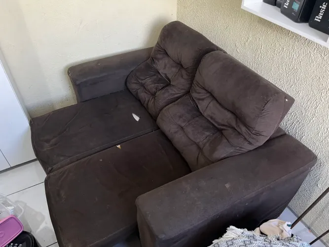 Sofá retrátil , e inclinável dois lugares grande 