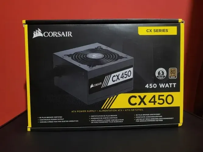 Fonte para PC Corsair CX450 450W
