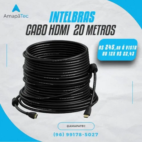 Cabo Hdmi 20 Metros Intelbras