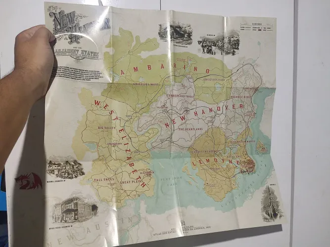 Mapa Red Dead Redemption 2 Original