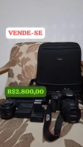 Kit fotográfico - Câmera Canon T6i