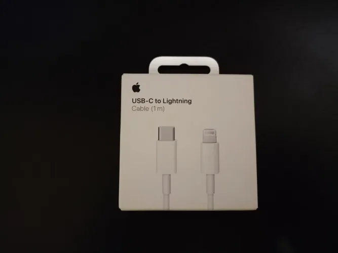 Cabo Apple USB-C para Lightning 1 metro Original IPhone IPAD Macbook