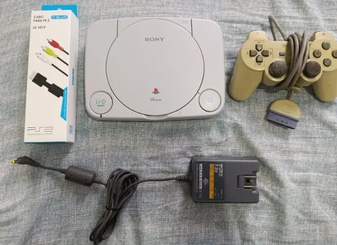 PsOne Completo Funcionando 100% Leitor Funcionando Perfeitamente Original