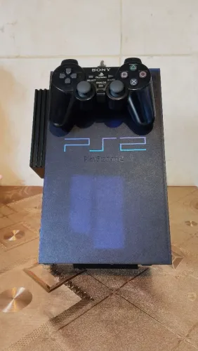 PlayStation 2, Midnight Blue, Japonês RARO - SCPH 50000 + Adaptador de Rede e HD Original