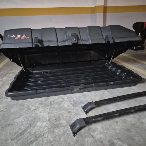 Bagageiro Maleiro Motobull 550 Litros + Par de Travessas (Completo!)
