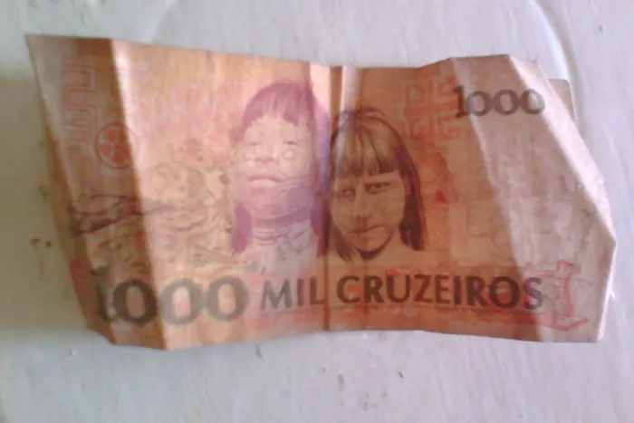 Nota Cédula Antiga 1000 Mil Cruzeiros Cândido Rondon