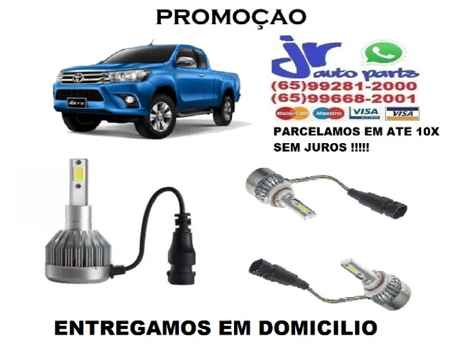 Lampada led (Milha) Hilux 6000K 12V 24V
