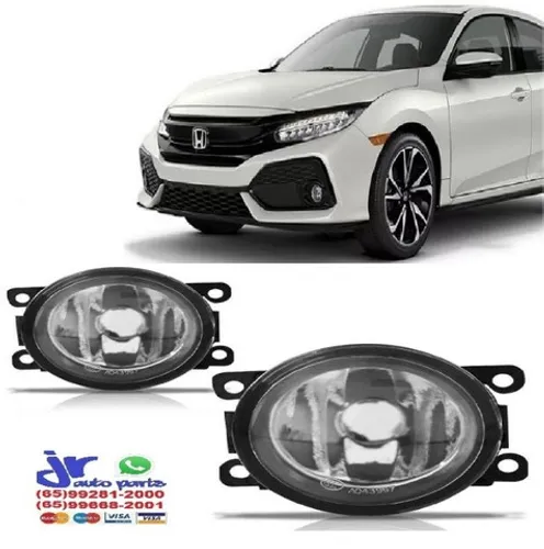 Par Farol Milha Honda New Civic G-10 2017 2018 2019 G-10  (Reposição)