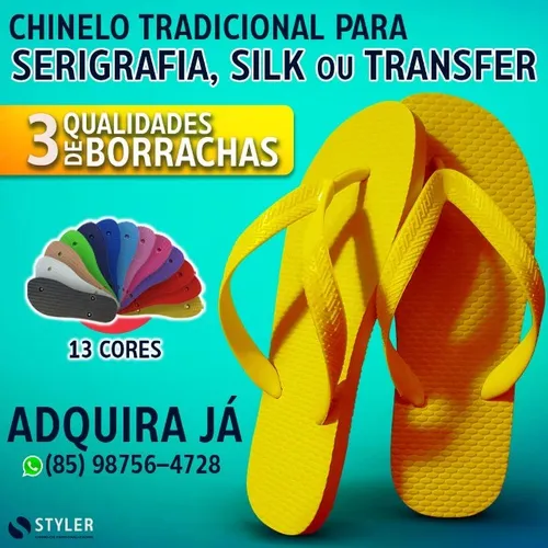 Chinelo Tradicional Para Serigrafia, Silk e Transfer