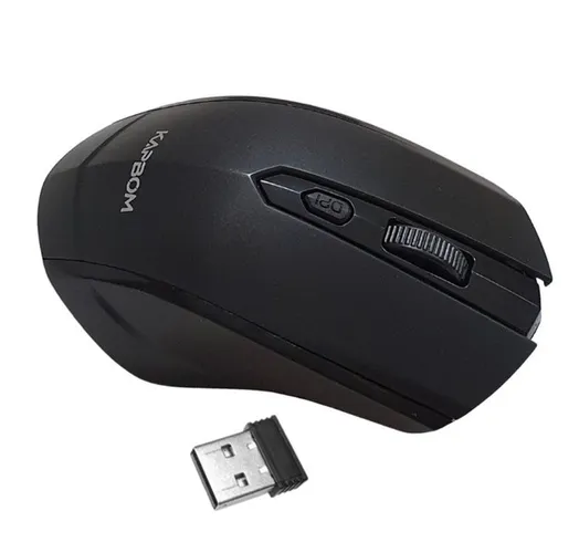 Mouse Optico Sem Fio Wi-Fi 2.4ghz com Receptor USB
