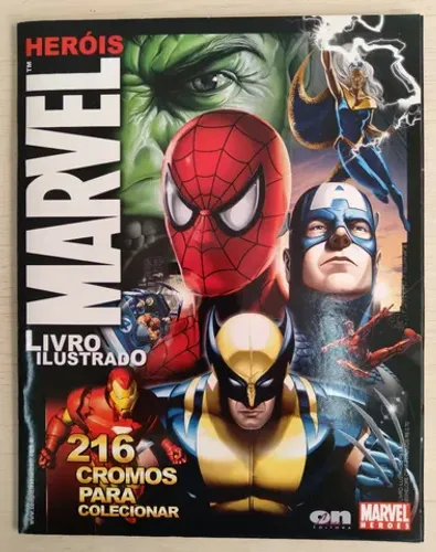 Álbum de figurinhas HERÓIS MARVEL