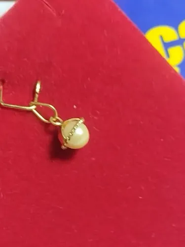 Pingente Pérola Original 5 mm Com Aro em Volta Peso 0.50 Gramas