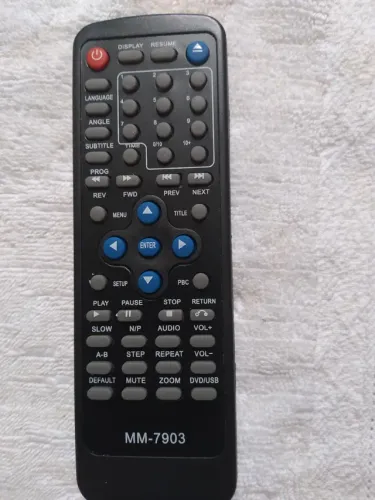 Controle remoto dvd  cce 