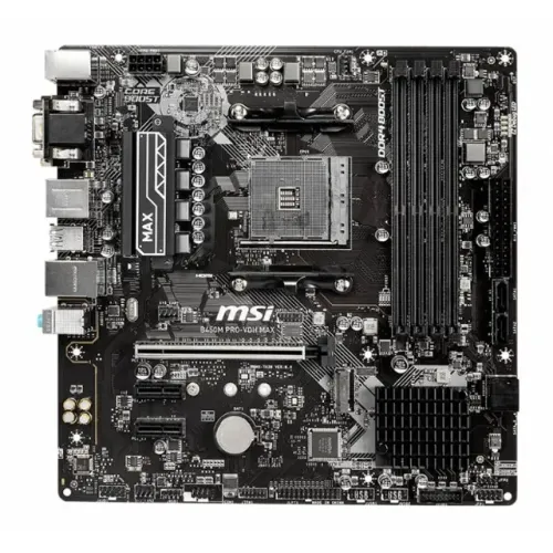 Placa Mãe AM4 B450 DDR4 MSI PRO VDH MAX 1 Ano de Garantia + Garantia Fabricante - WZetta