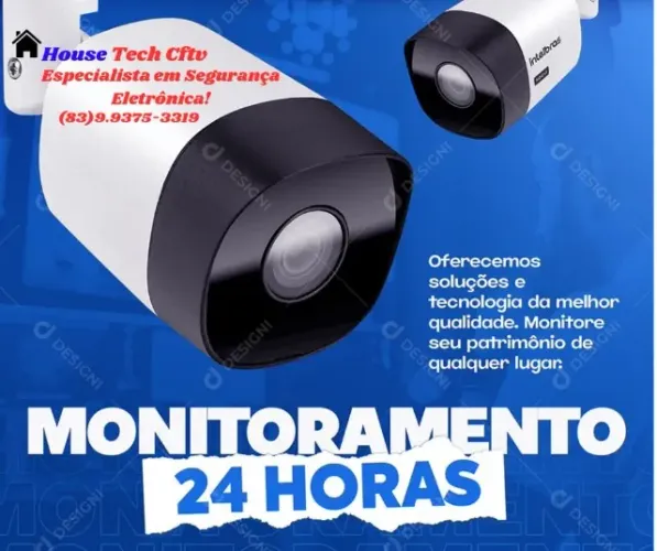 Kit Câmeras de Segurança Intelbras, Completo já Instalado e Configurado.