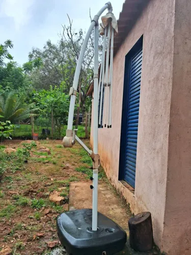 Base para ombrelone e estrutura. 2,60