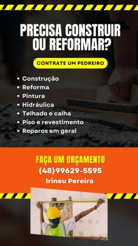 Pedreiro 30 anos de experiência 