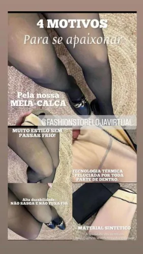 Meia calça térmica p ao gg.  Apeluciada dentro ,por fora imita fio 15 