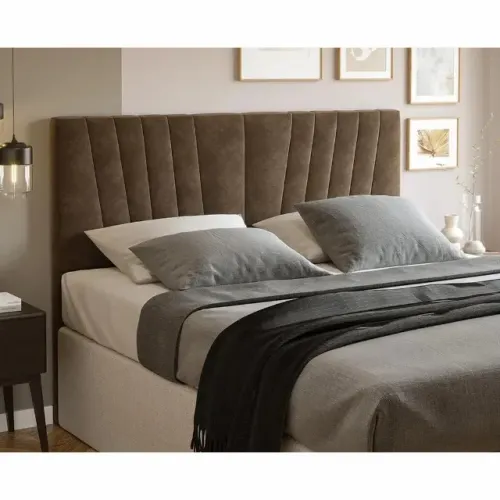 Cabeceira para Casal Queen Rubi 162cm com Tecido Veludo - Estofados Linhares
