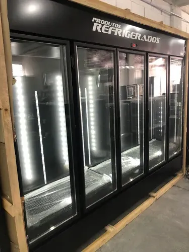 Expositor Refrigerado 5 Portas Interno Preto (Ester)