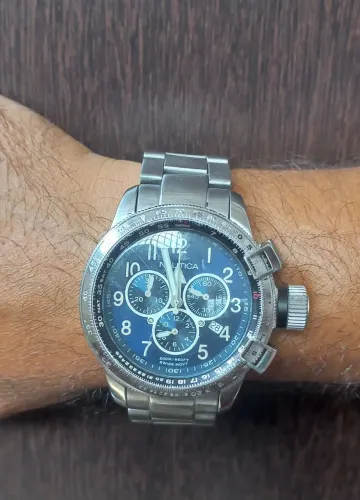 Relógio masculino Náutica original aço