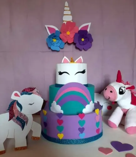 Decoração de festa infantil unicórnio 