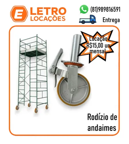 Rodízio para andaime