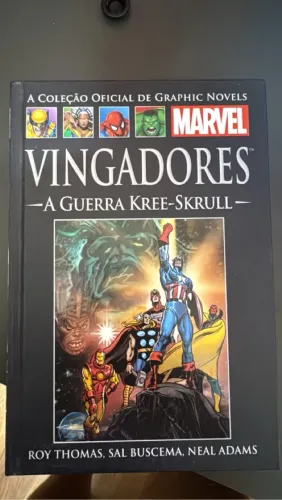Vingadores - A Guerra Kree-Skrull - HQ AUTOGRAFADA Roy Thomas