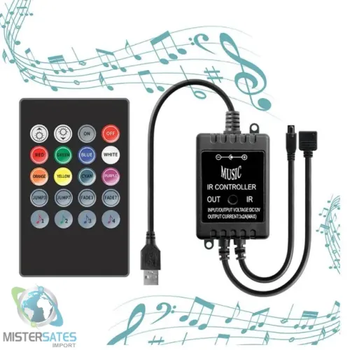 Controlador Sensor Rítmico Musical USB Led Rgb 5 VOLTS - COD 936