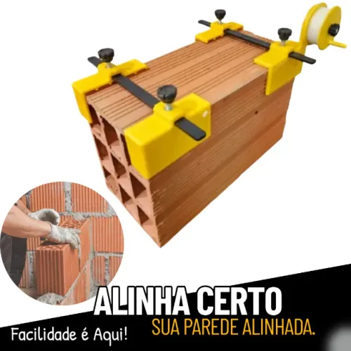 Alinha Certo Alinhador de Tijolos e Blocos para Pedreiro _ FE135