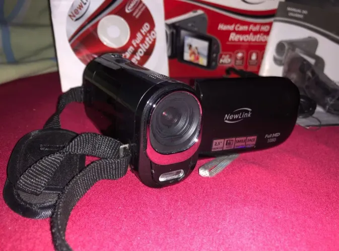HandCam FullHD VC108 câmera de mão filmadora 