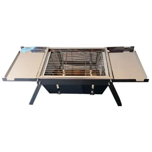 Churrasqueira Inox Tipo Maleta Desmontável para Camping e Apartamentos