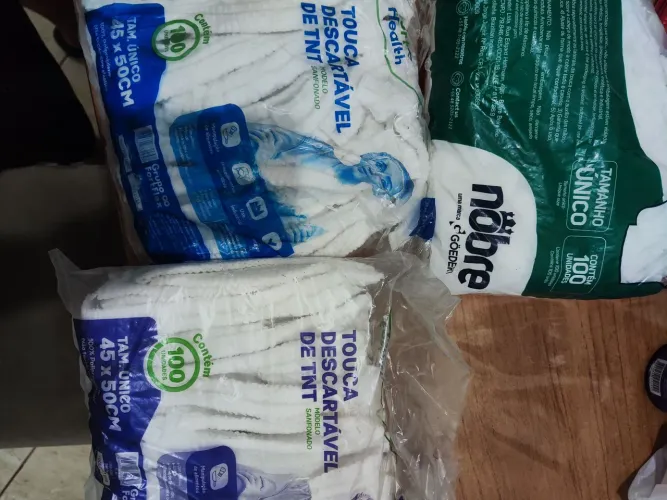 Toucas descartáveis 