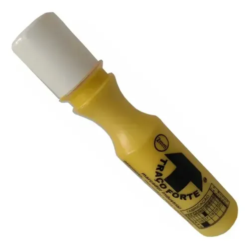 Marcador Industrial Amarelo Bico 2mm 60ml Traço Forte Baden