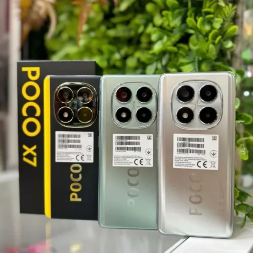 Poco X7 5G, 256/8GB RAM, IP68, eSIM, cores: preto com amarelo, prata e verde, LACRADO.