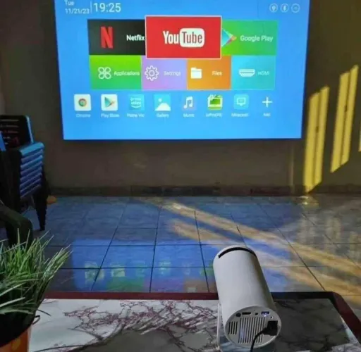Projetor de imagem Hy300 Novo Android Full HD