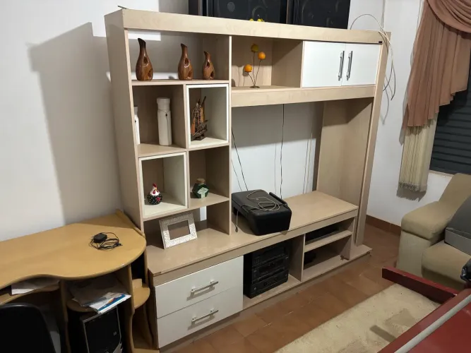 Rack de Sala Grande com Nichos e Gavetas - Moderno e Funcional