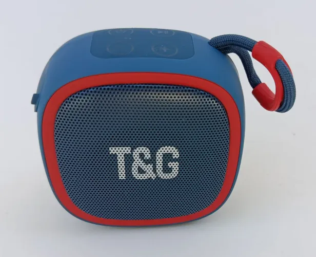 Caixa de Som Speaker Bluetooth 5.0 TeG TG659 Rádio FM MP3 Cor Azul - Promoção Especial