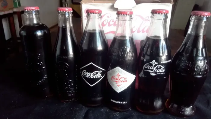 Garrafas históricas Coca-Cola 